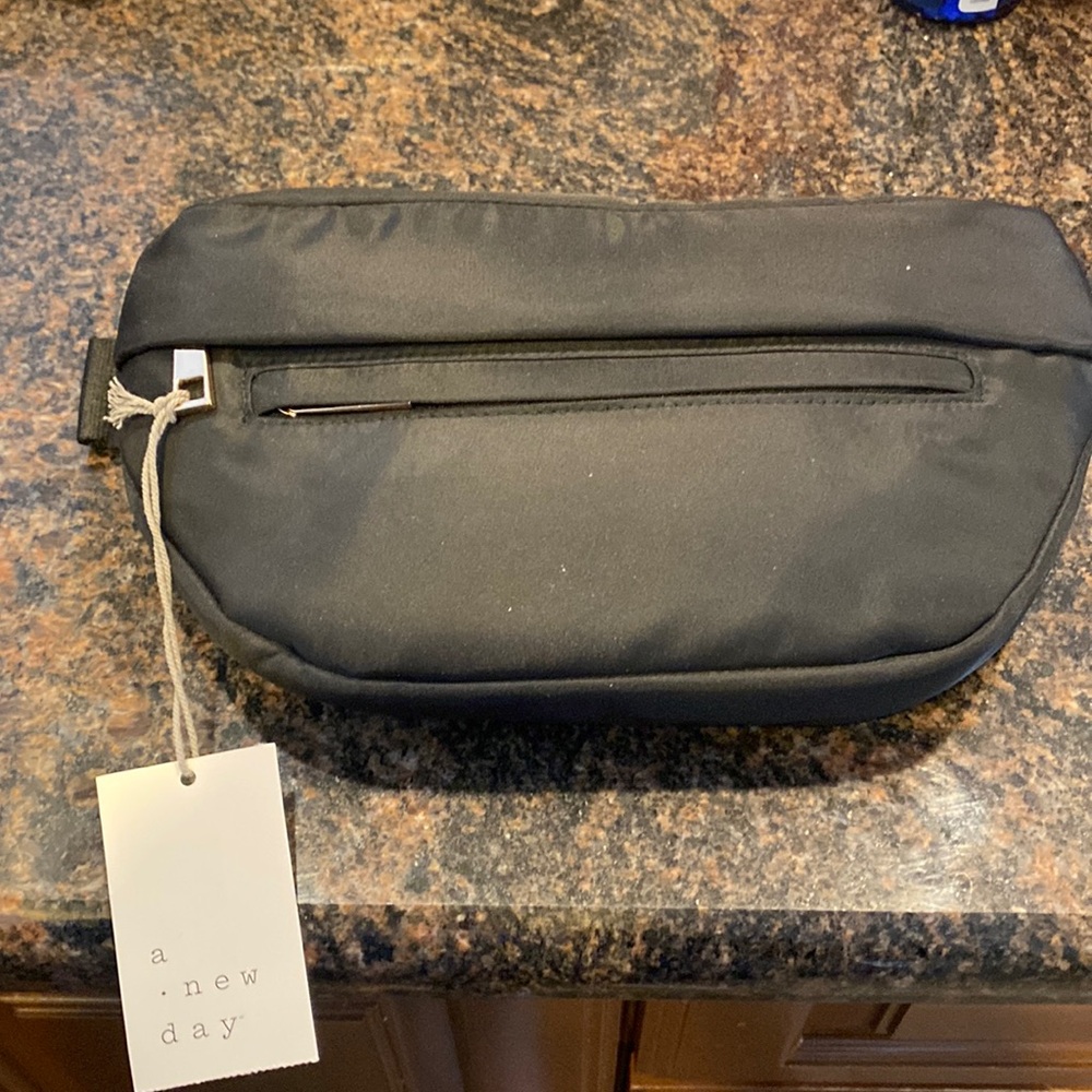 Black fanny pack crossbody pouch bag by A New Day
